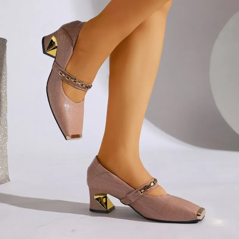 Mary Jane Architectural Block Heel - Image 11