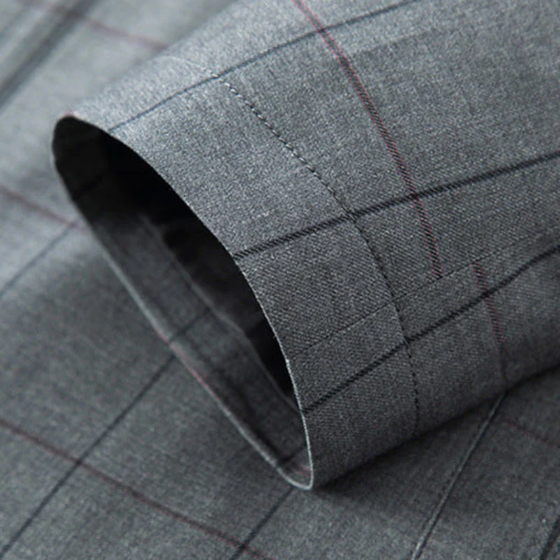Architectural Check Collar Jacket - Image 10