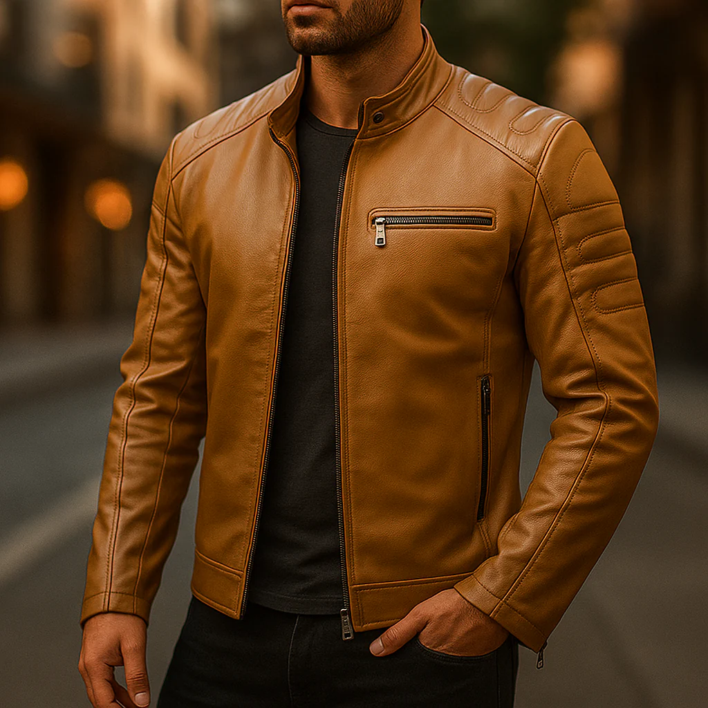 Café Racer Moto Jacket - Image 12