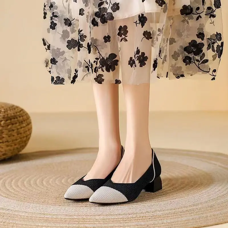 Capri Mesh Kitten Heel - Image 11