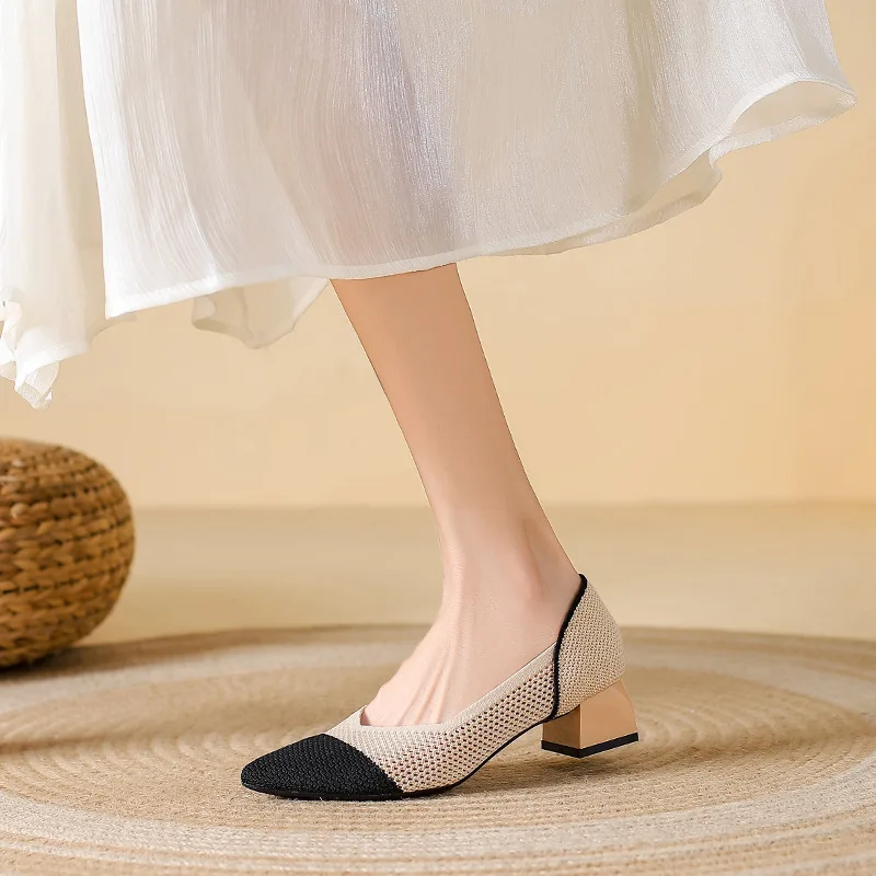 Capri Mesh Kitten Heel - Image 13
