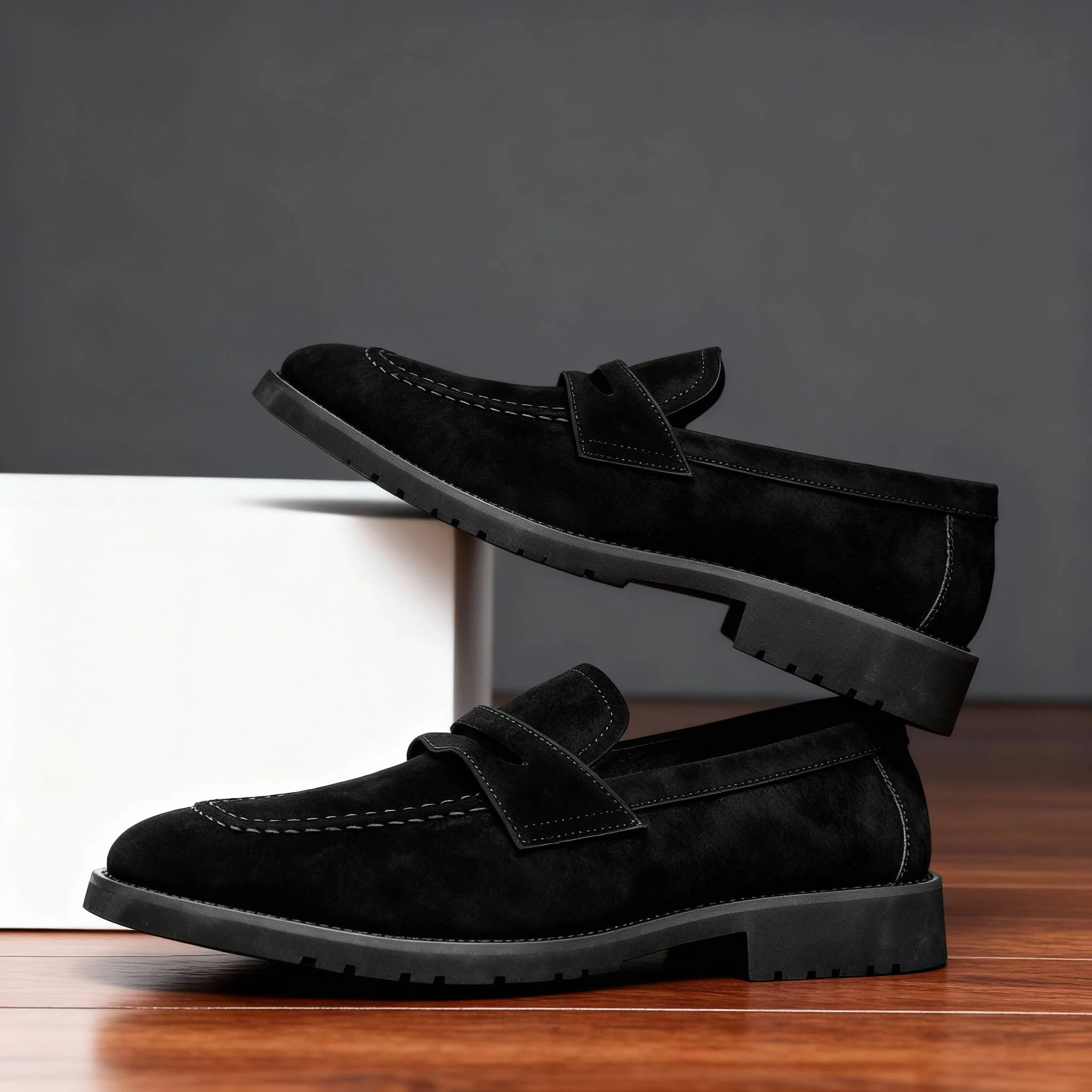 Classic Leather Slip-On with Saddle Strap - Image 11