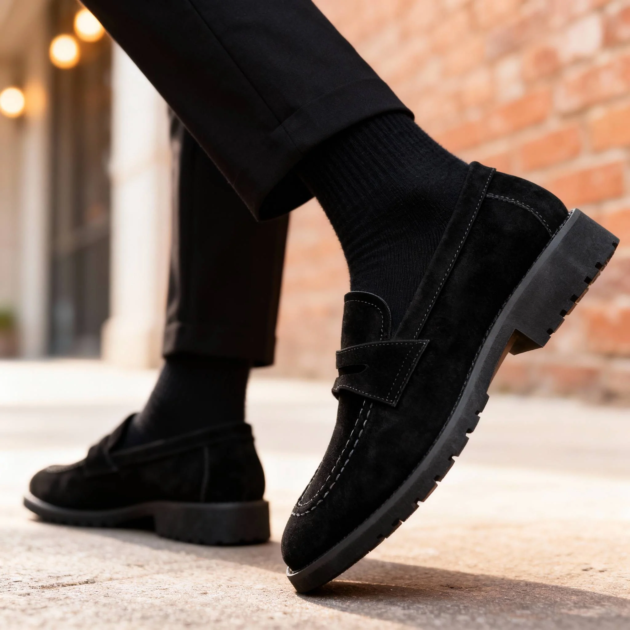 Classic Leather Slip-On with Saddle Strap - Image 7