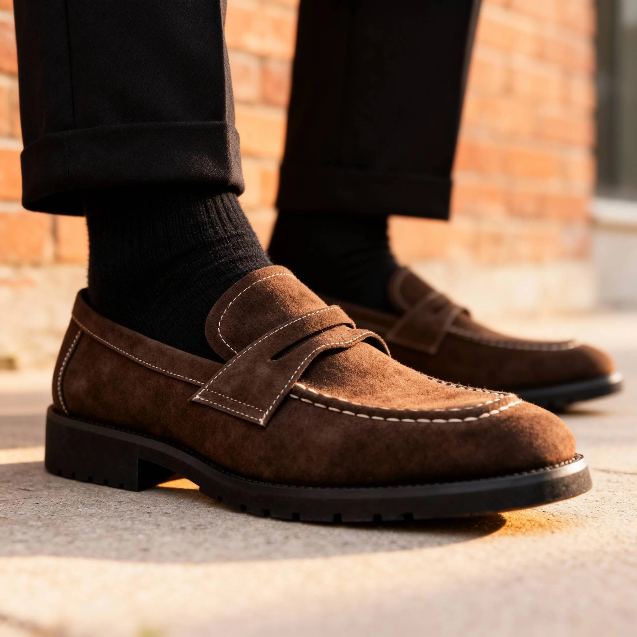 Classic Leather Slip-On with Saddle Strap - Image 8