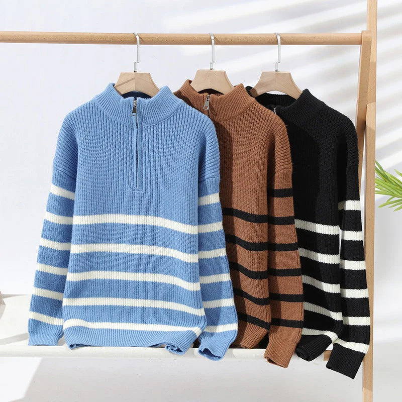 Coastal Inspired Quarter-Zip Pullover - Image 5