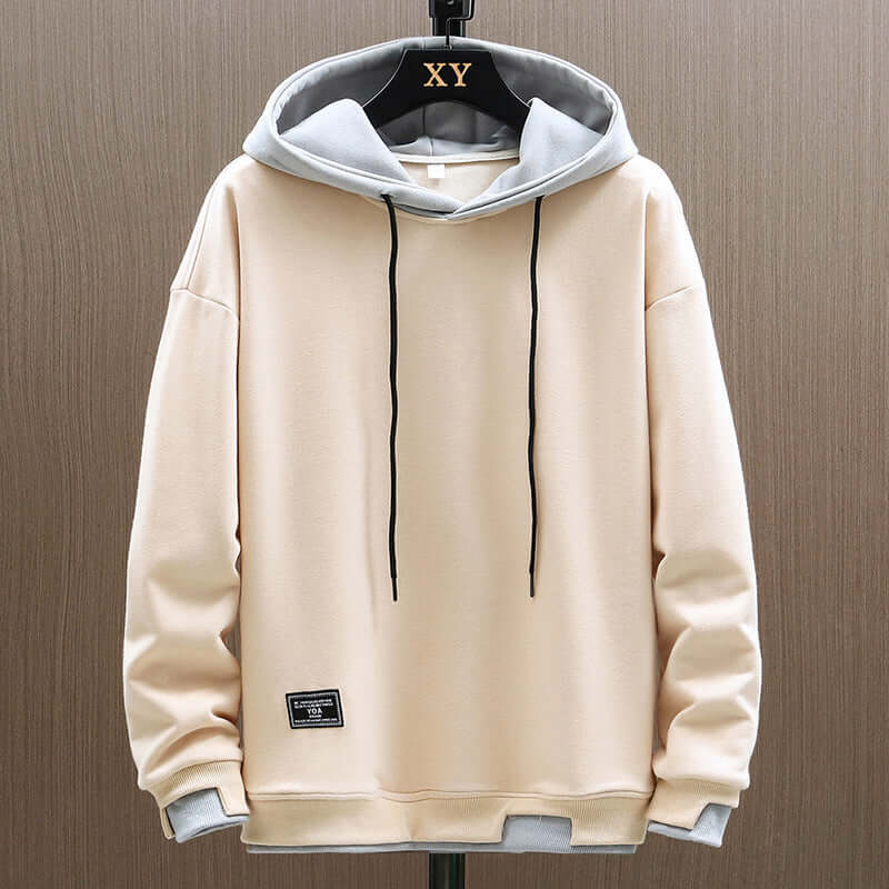 Contrast-Lined Pullover Hoodie - Image 4