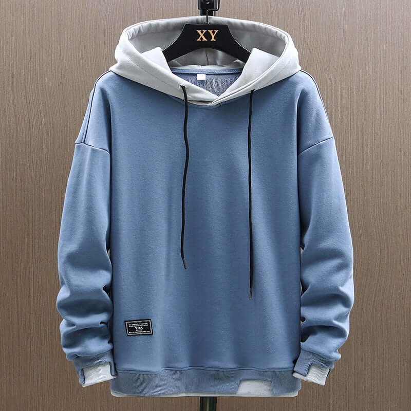Contrast-Lined Pullover Hoodie - Image 5