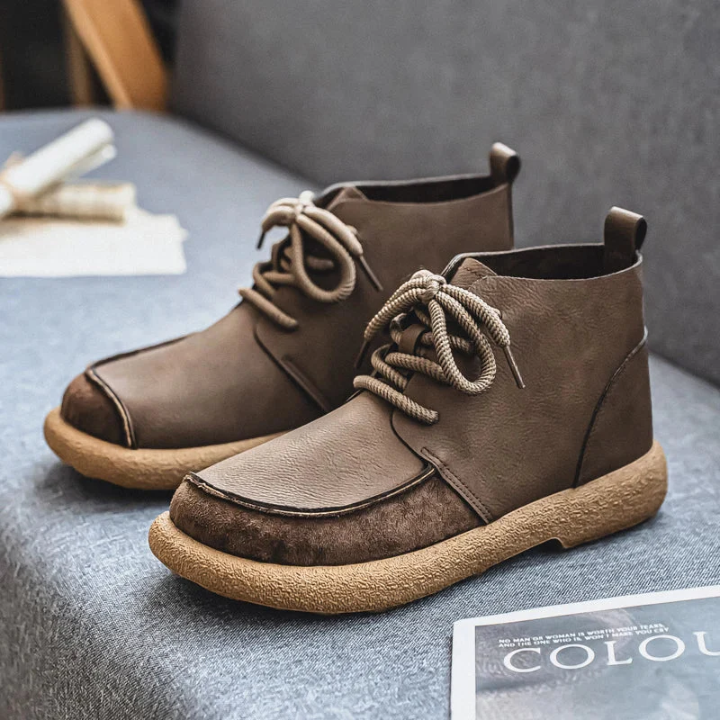 Fairmont Suede-Trim Ankle Boot