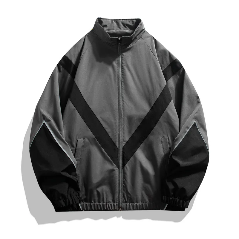 Geometric Colorblock Windbreaker - Image 2