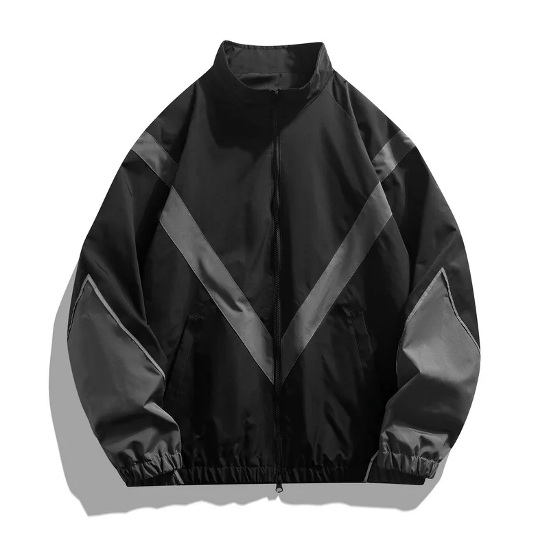 Geometric Colorblock Windbreaker - Image 3