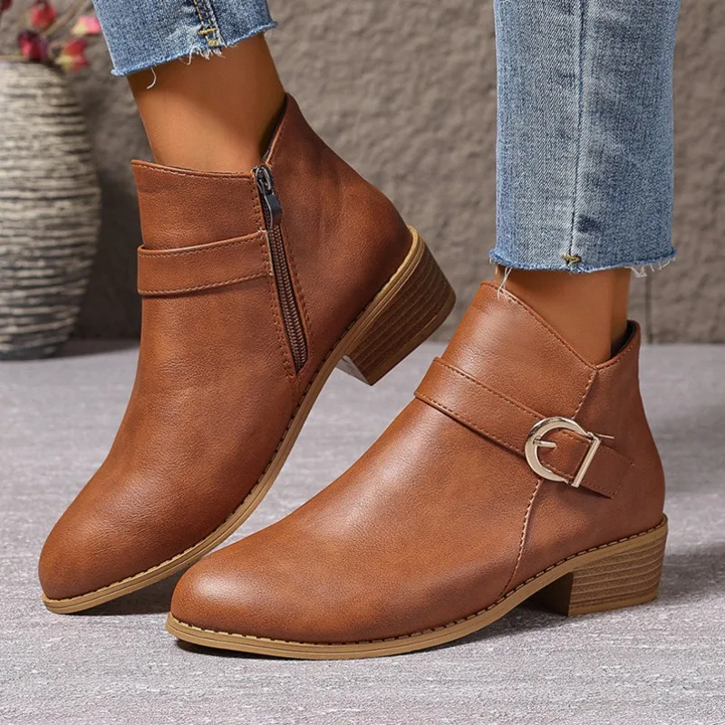 Greenwich Stacked-Heel Ankle Boot - Image 4