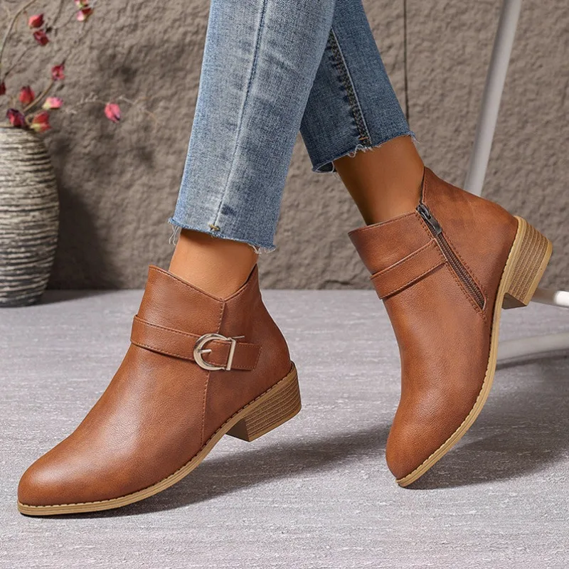 Greenwich Stacked-Heel Ankle Boot - Image 5