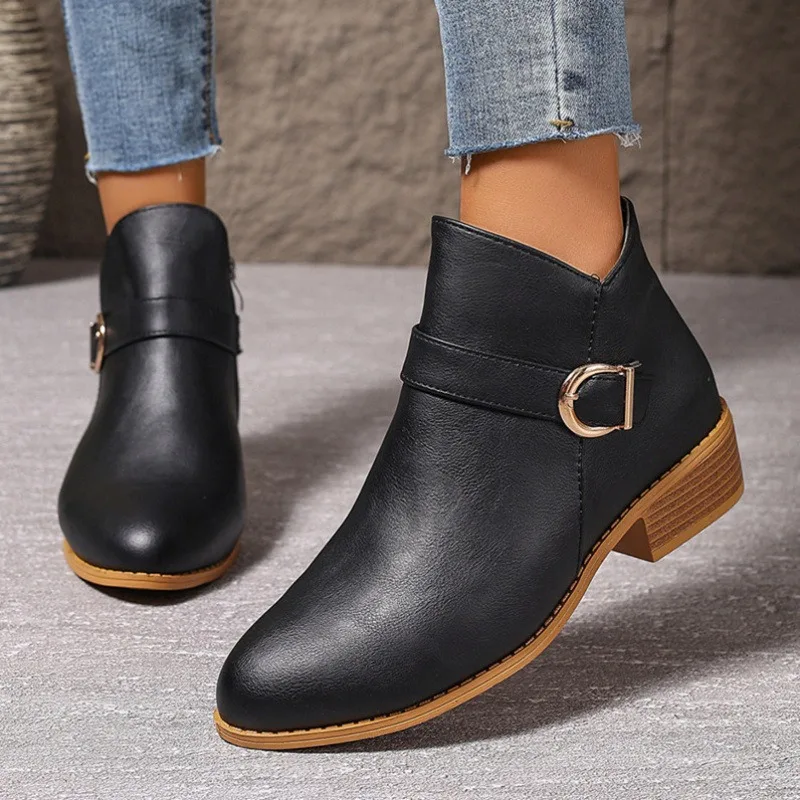 Greenwich Stacked-Heel Ankle Boot - Image 6