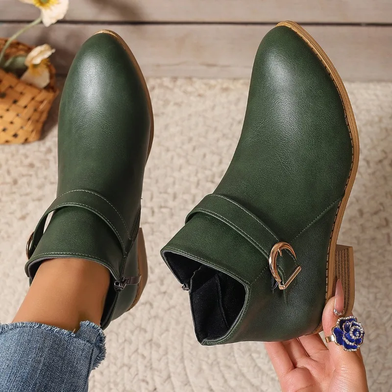 Greenwich Stacked-Heel Ankle Boot - Image 7