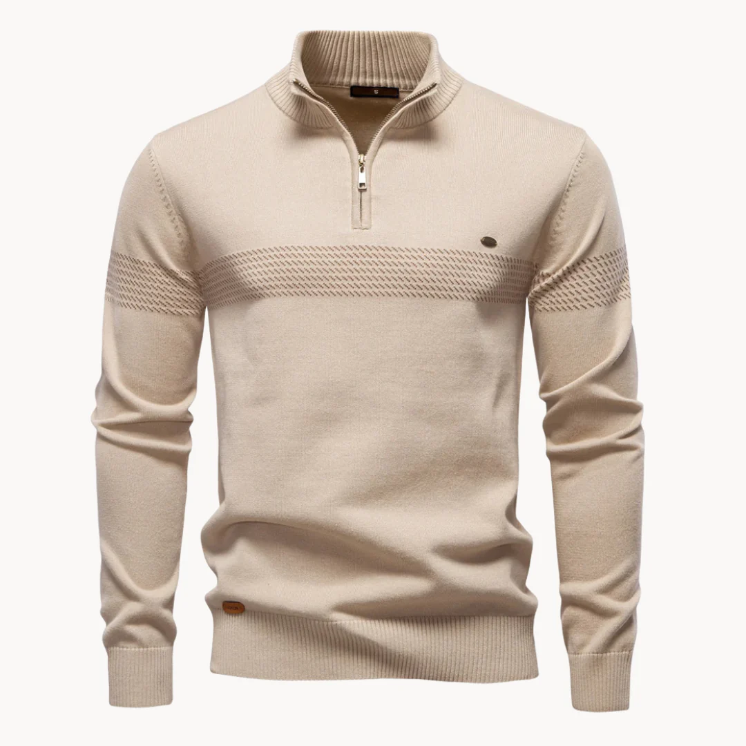 Heritage Diagonal Weave Mock Neck Pullover - Image 3