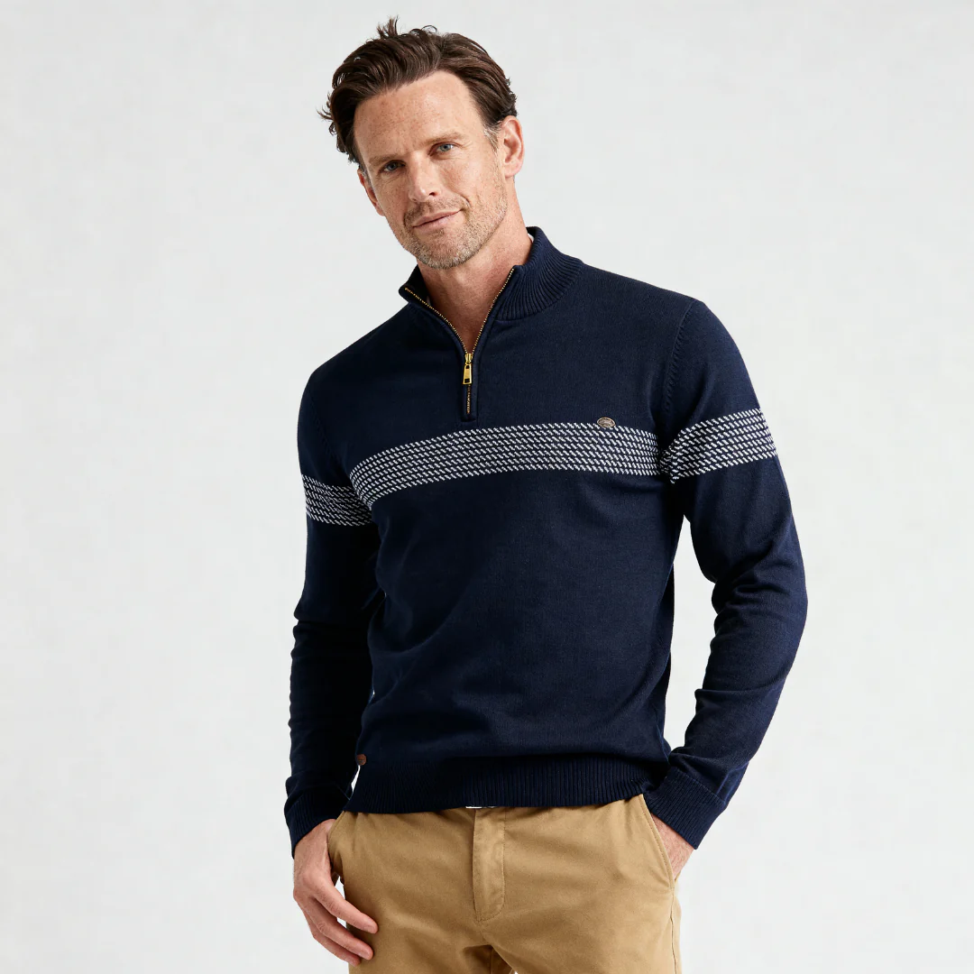 Heritage Diagonal Weave Mock Neck Pullover - Image 4