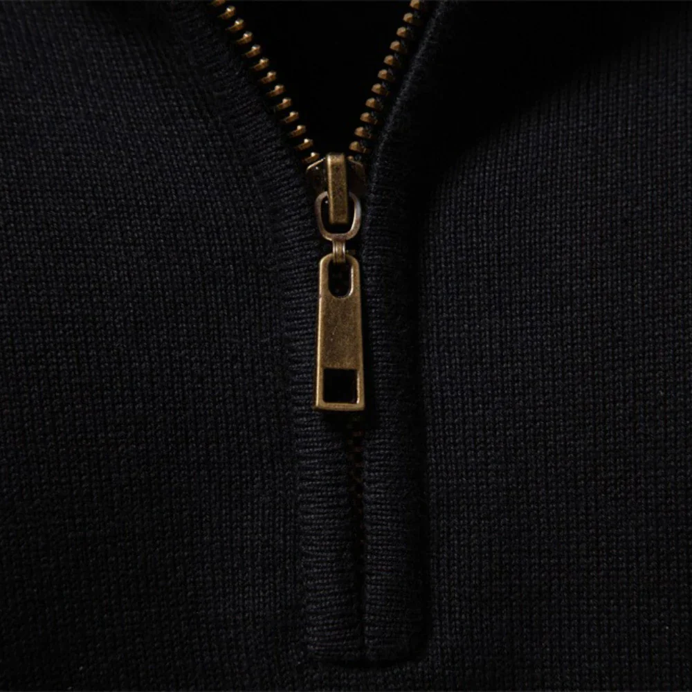 Heritage Diagonal Weave Mock Neck Pullover - Image 5