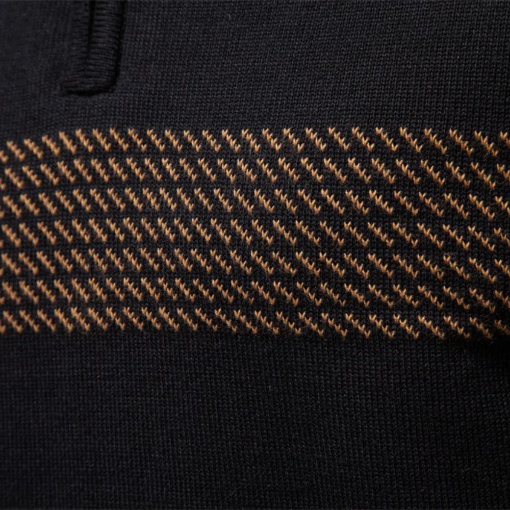 Heritage Diagonal Weave Mock Neck Pullover - Image 7