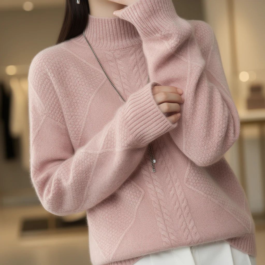 Heritage Knit Turtleneck Sweater - Image 3
