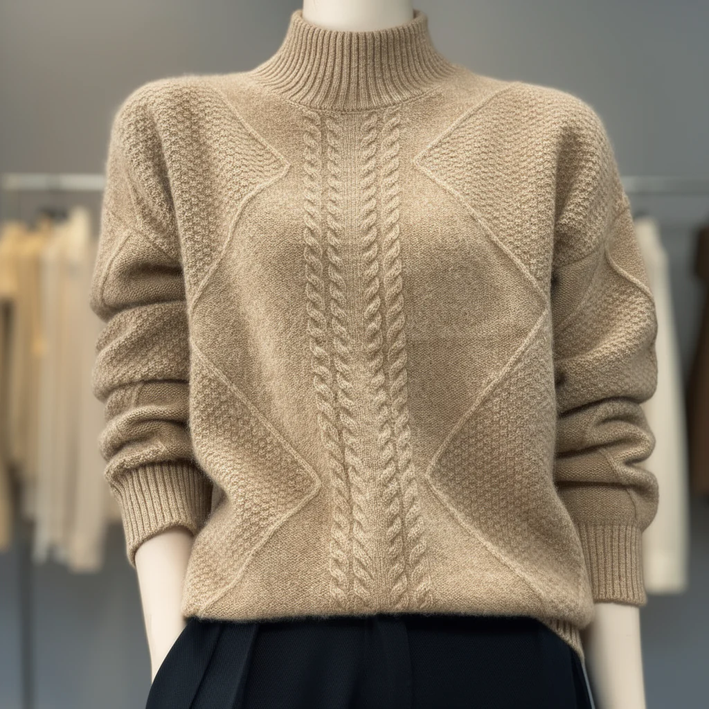 Heritage Knit Turtleneck Sweater - Image 4