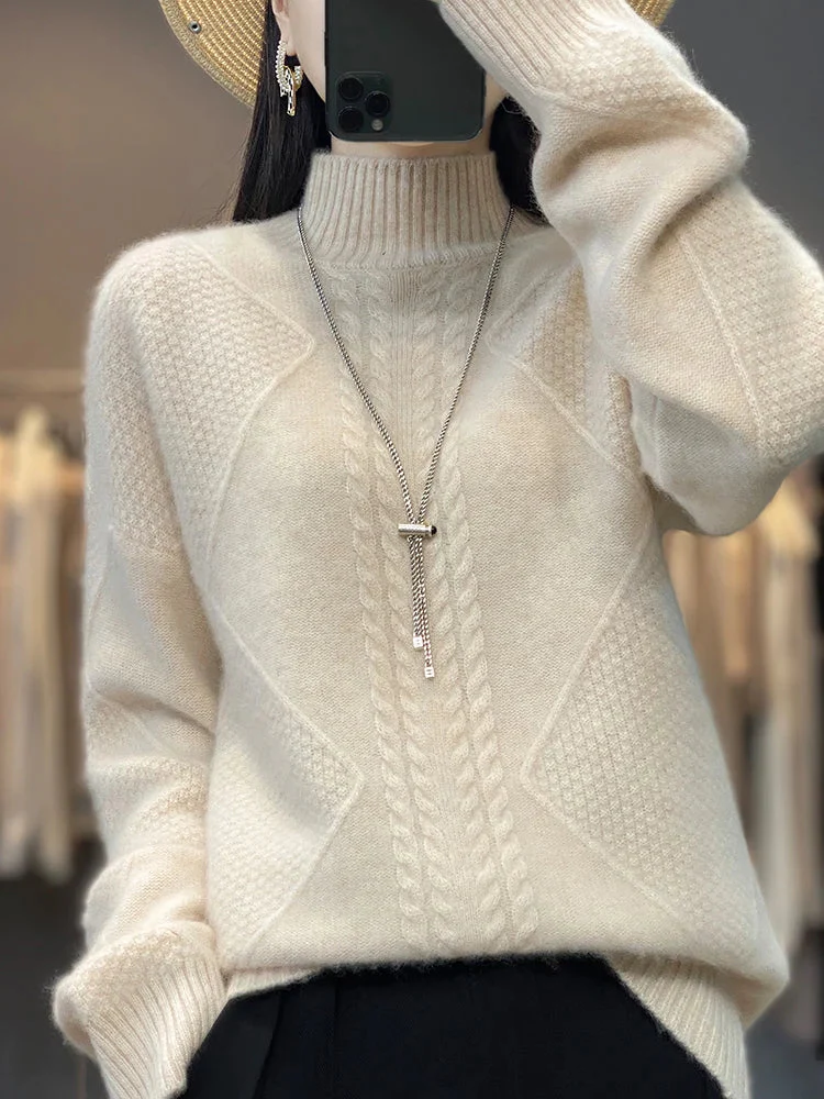 Heritage Knit Turtleneck Sweater - Image 5