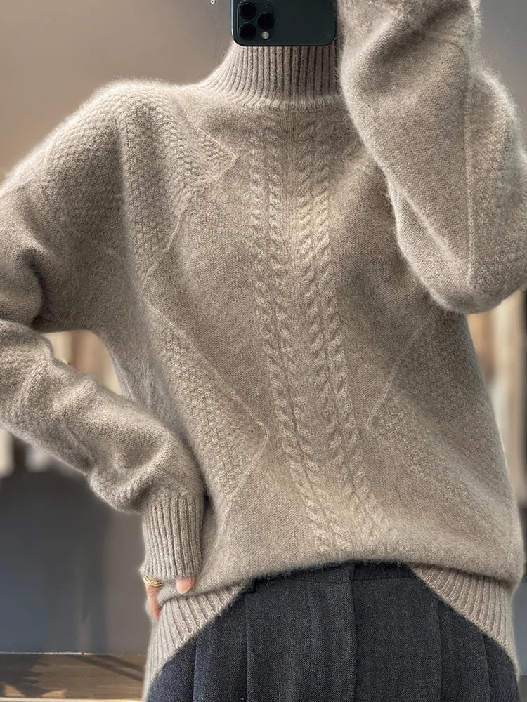 Heritage Knit Turtleneck Sweater - Image 7