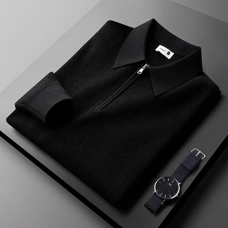 Heritage Ribbed Merino Half-Zip Pullover - Image 3