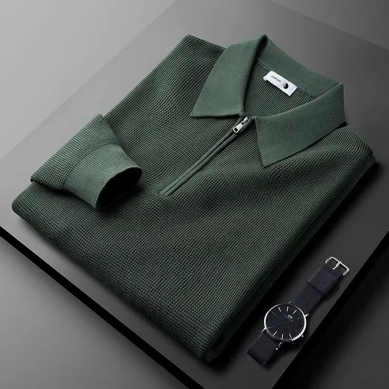 Heritage Ribbed Merino Half-Zip Pullover - Image 4