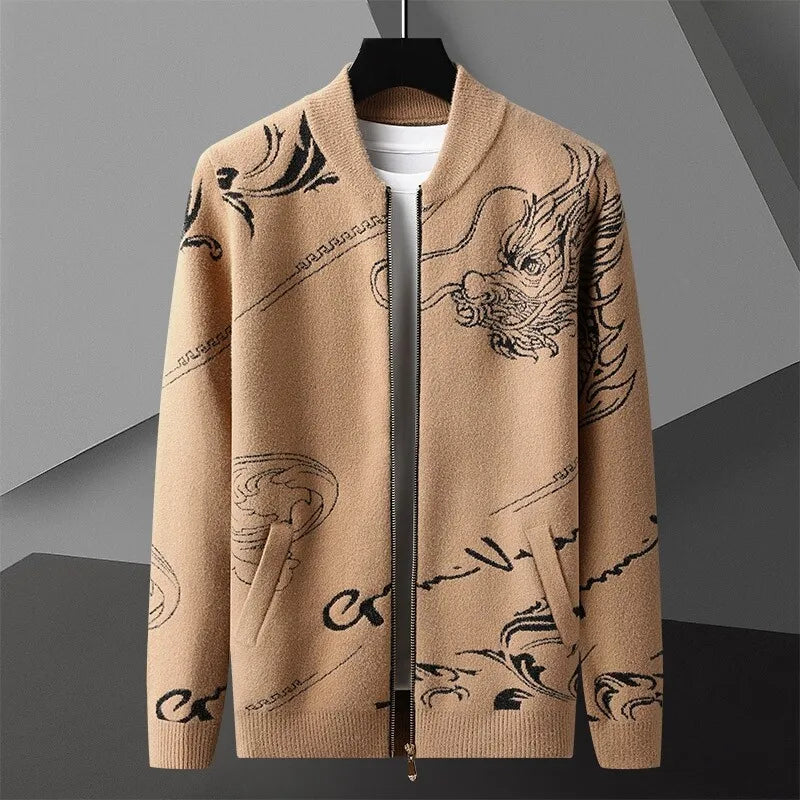 Imperial Dragon Cashmere Bomber Jacket - Image 2