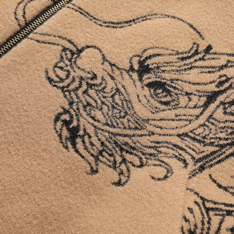 Imperial Dragon Cashmere Bomber Jacket - Image 8