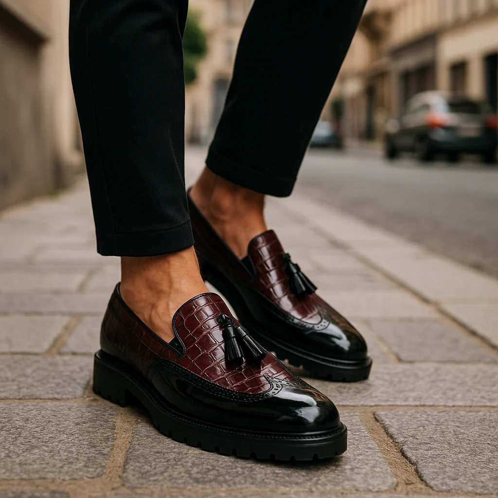 Monarch Two-Tone Platform Loafer - Image 4