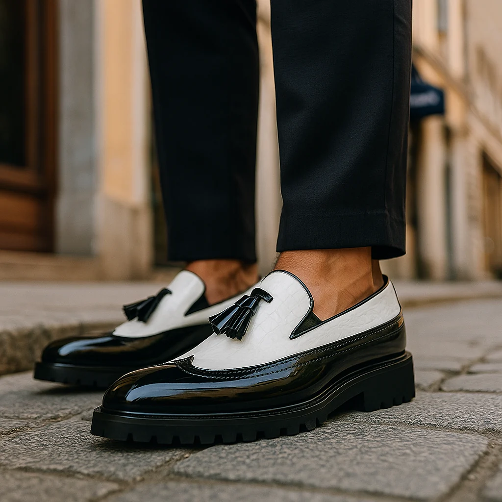 Monarch Two-Tone Platform Loafer - Image 7
