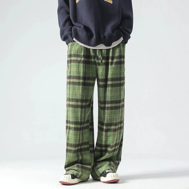 Oversized Check Relaxed Pants - Image 10