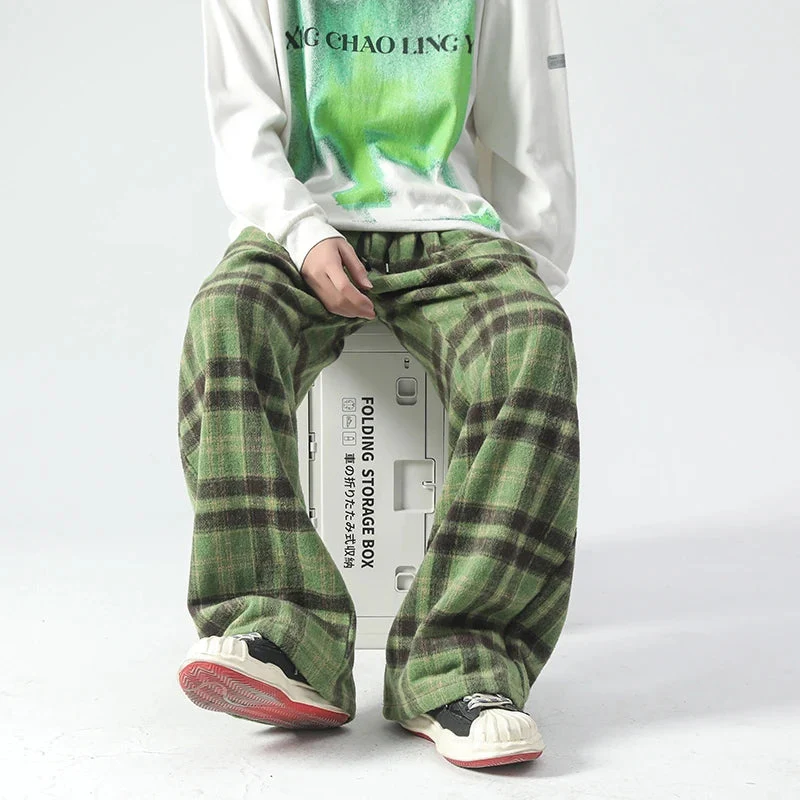 Oversized Check Relaxed Pants - Image 2