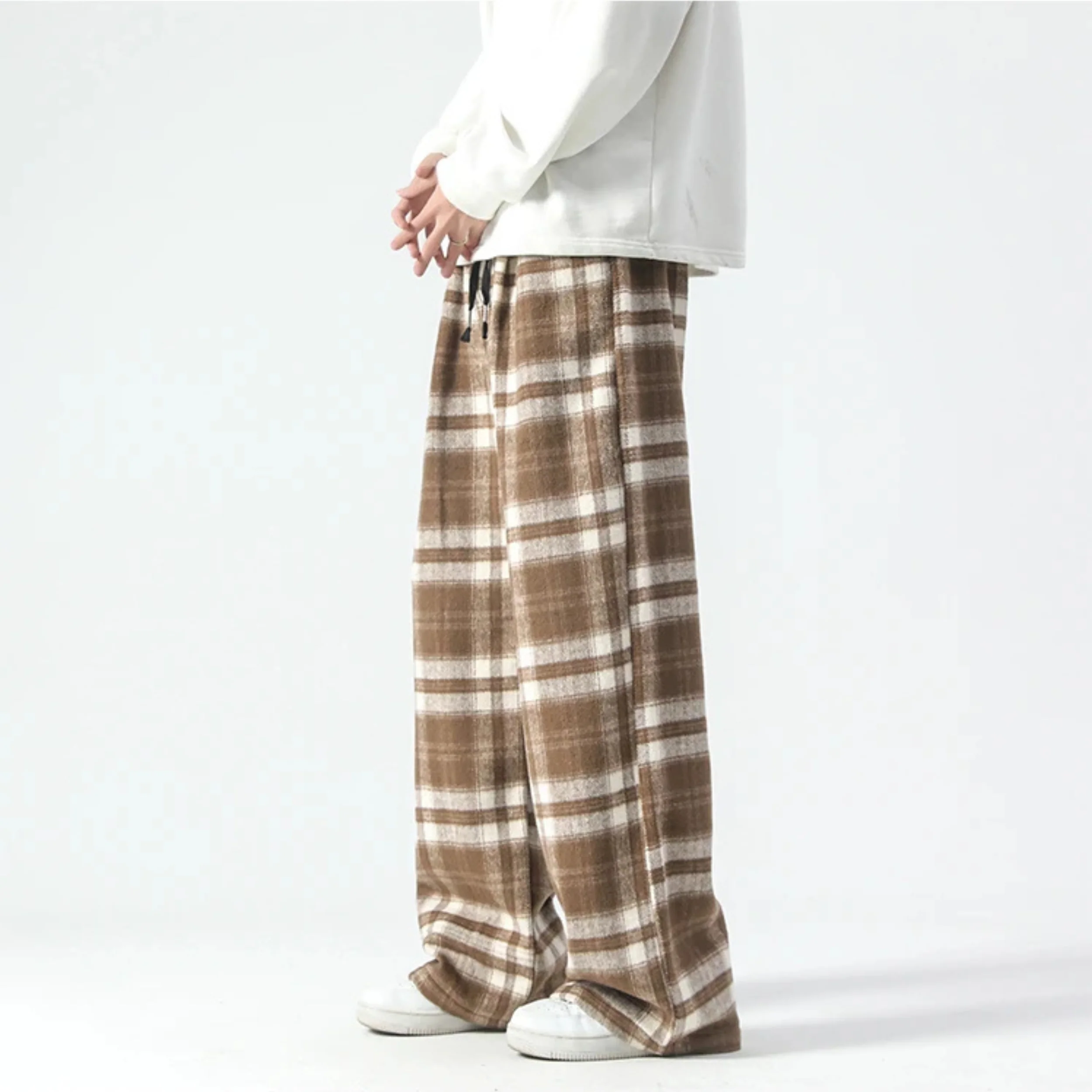 Oversized Check Relaxed Pants - Image 6