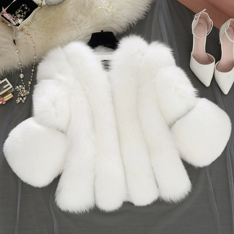 Parisian Faux Fur Statement Jacket - Image 2
