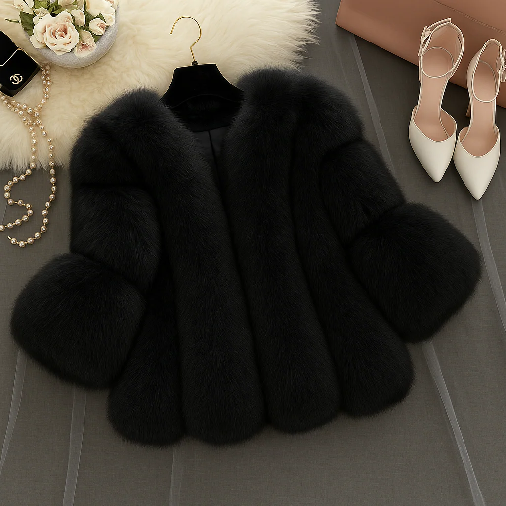 Parisian Faux Fur Statement Jacket - Image 4