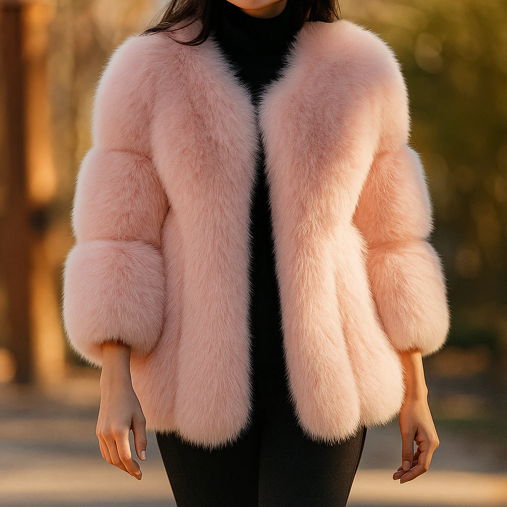 Parisian Faux Fur Statement Jacket - Image 5