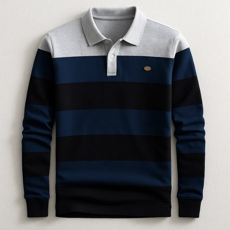 Refined Sporting Polo Sweater - Image 2