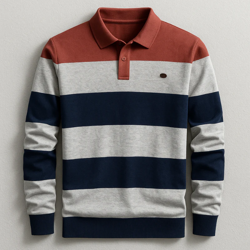 Refined Sporting Polo Sweater - Image 3