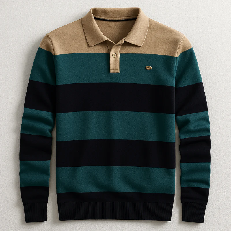 Refined Sporting Polo Sweater - Image 4