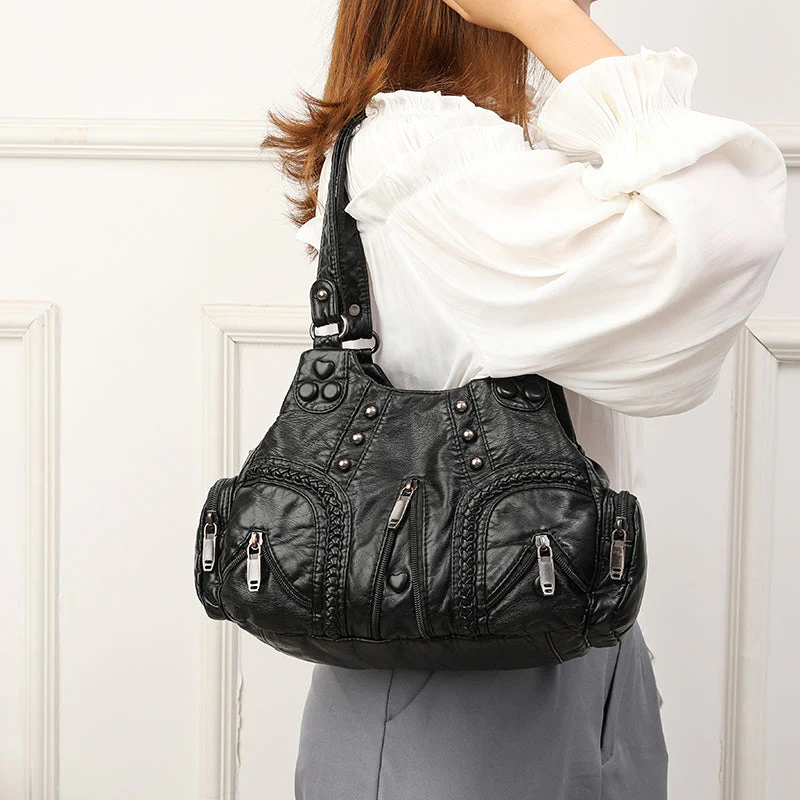 Riviera Studded Shoulder Bag - Image 6