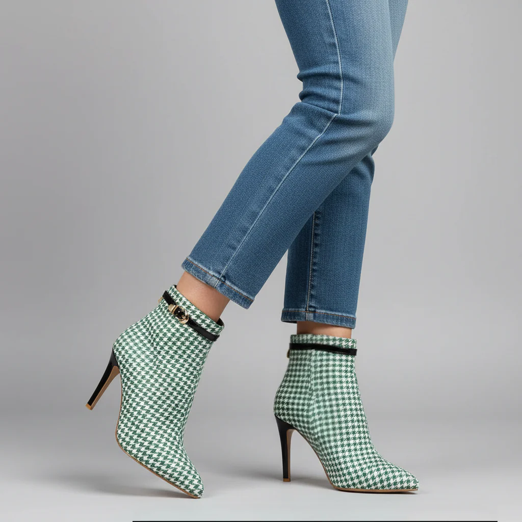 Savile Patterned Heel Boot - Image 5