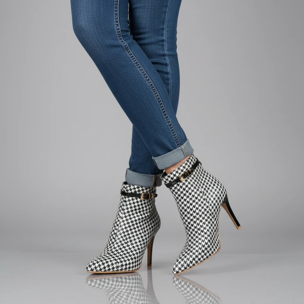 Savile Patterned Heel Boot - Image 6