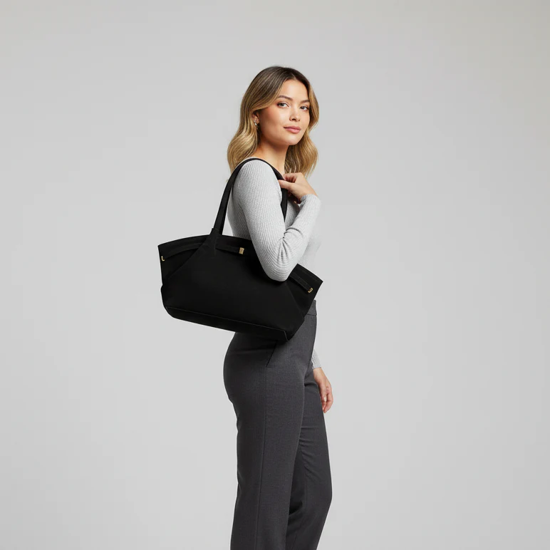 Sculptural Leather Handbag - Image 8