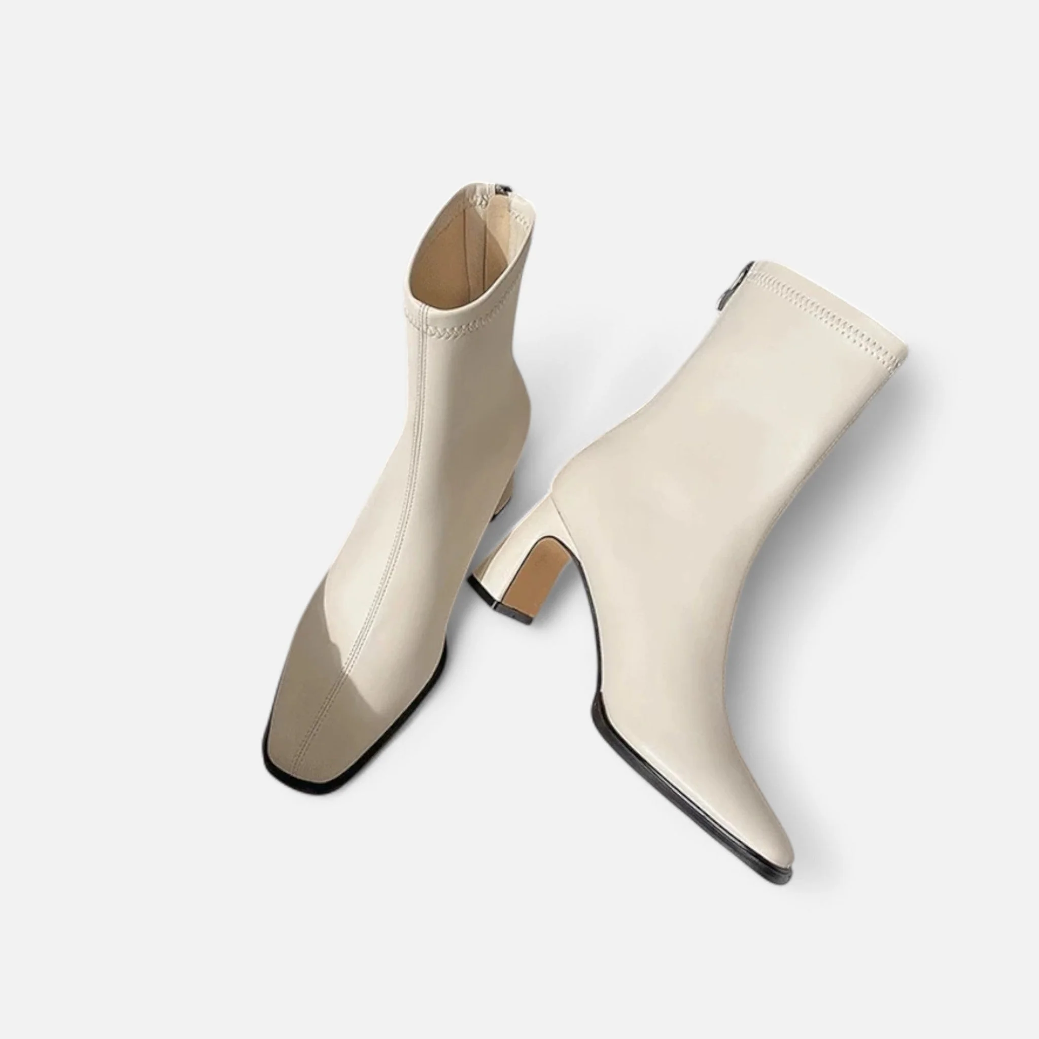 Square-Toe Sculptural Boot - Image 10