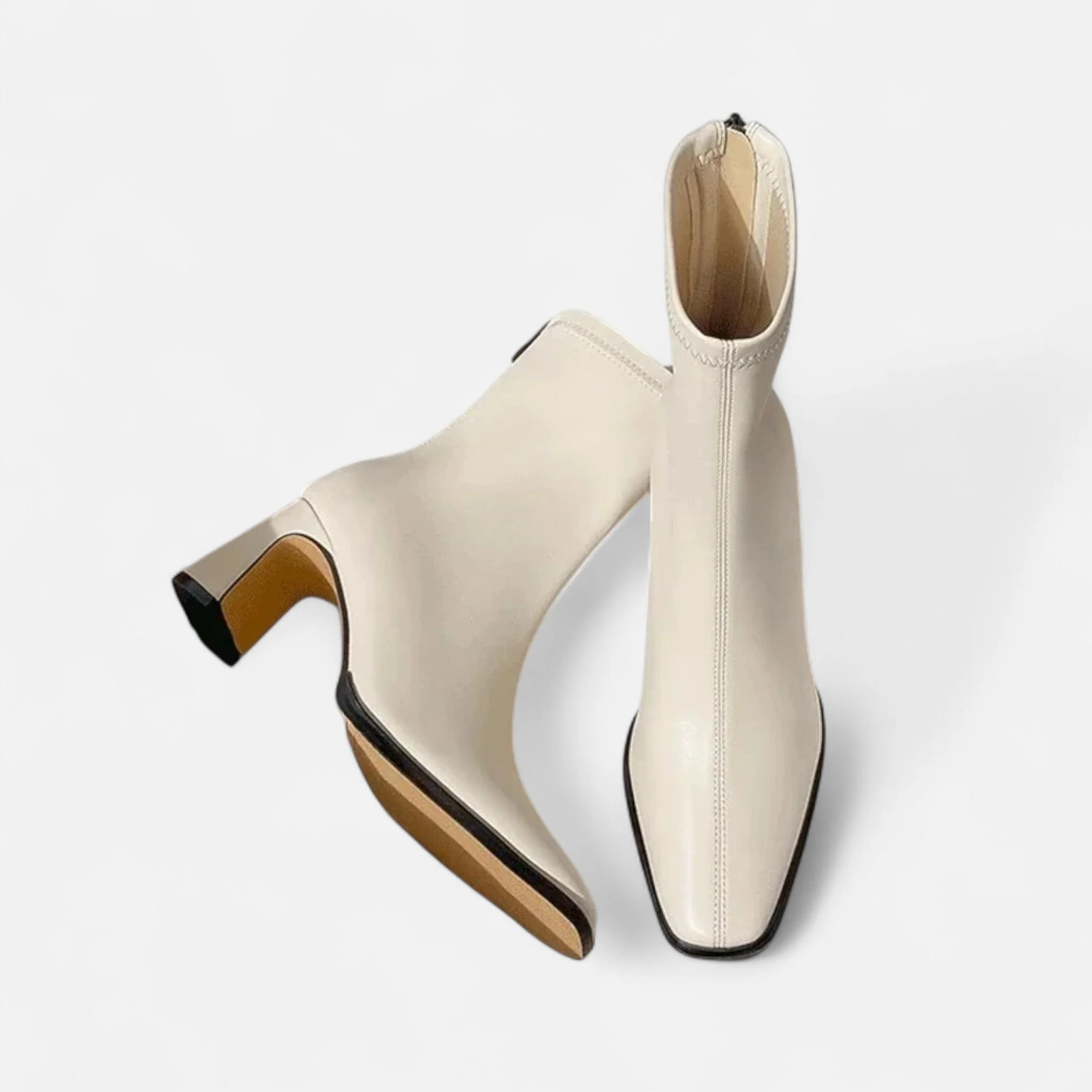 Square-Toe Sculptural Boot - Image 3