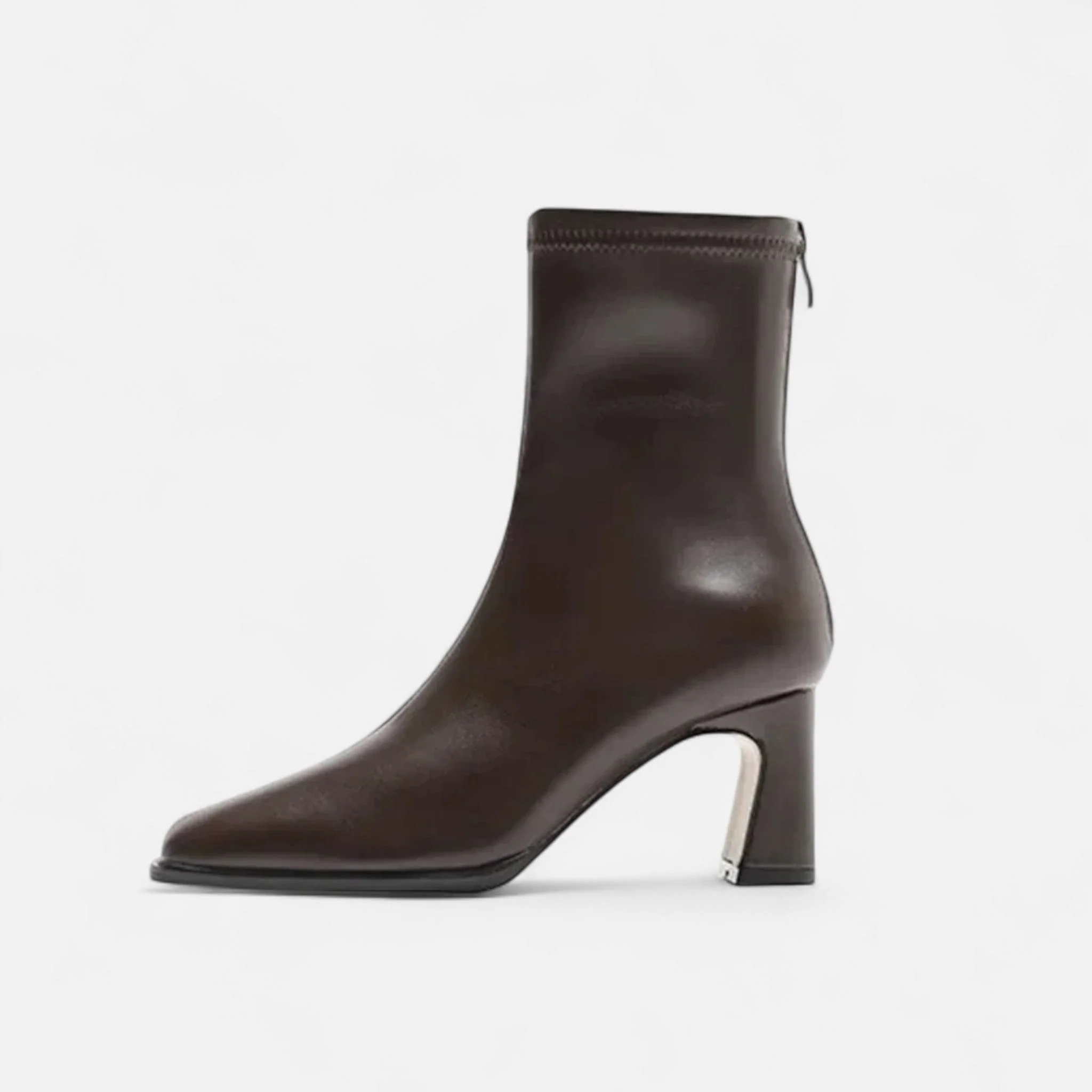 Square-Toe Sculptural Boot - Image 4