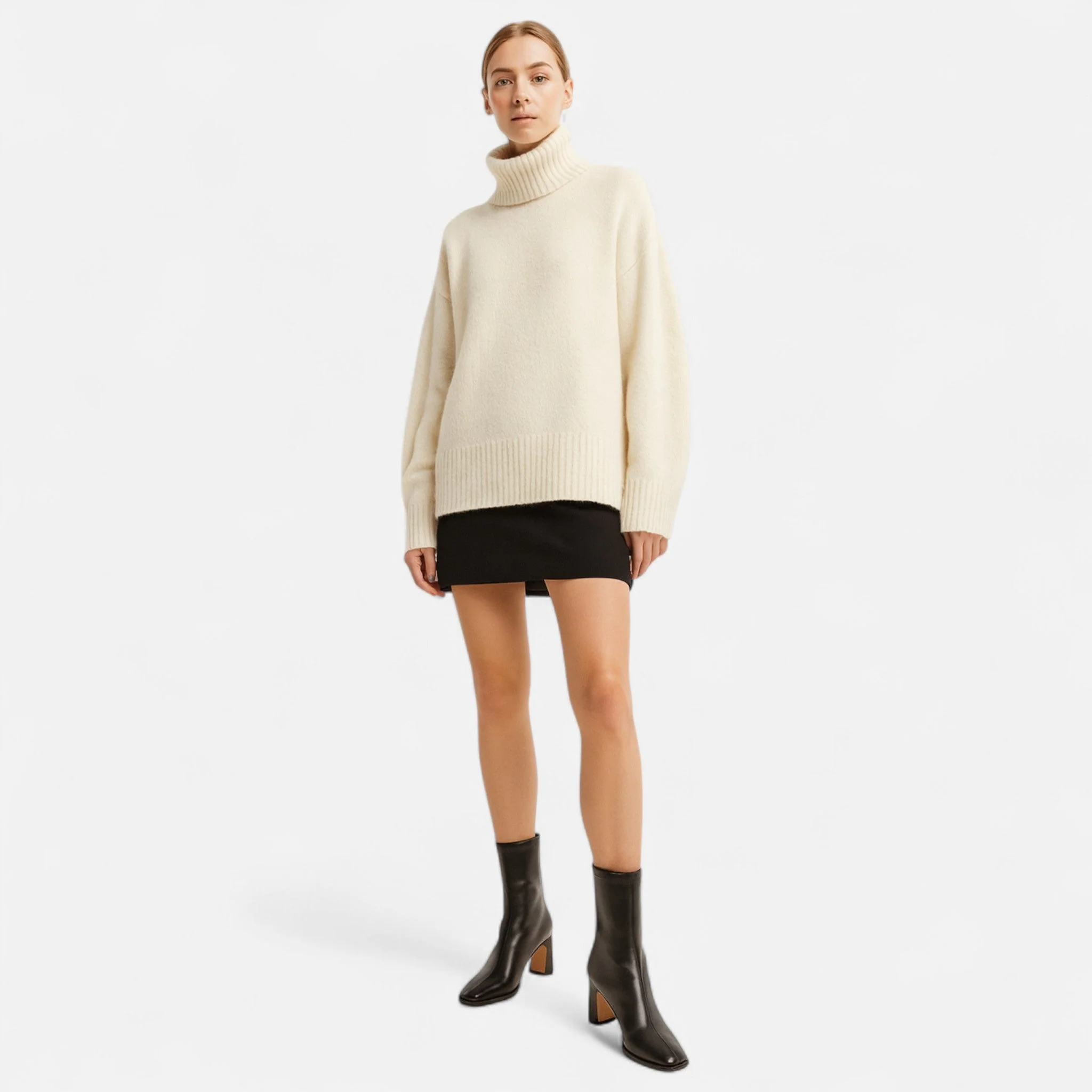 Square-Toe Sculptural Boot - Image 5