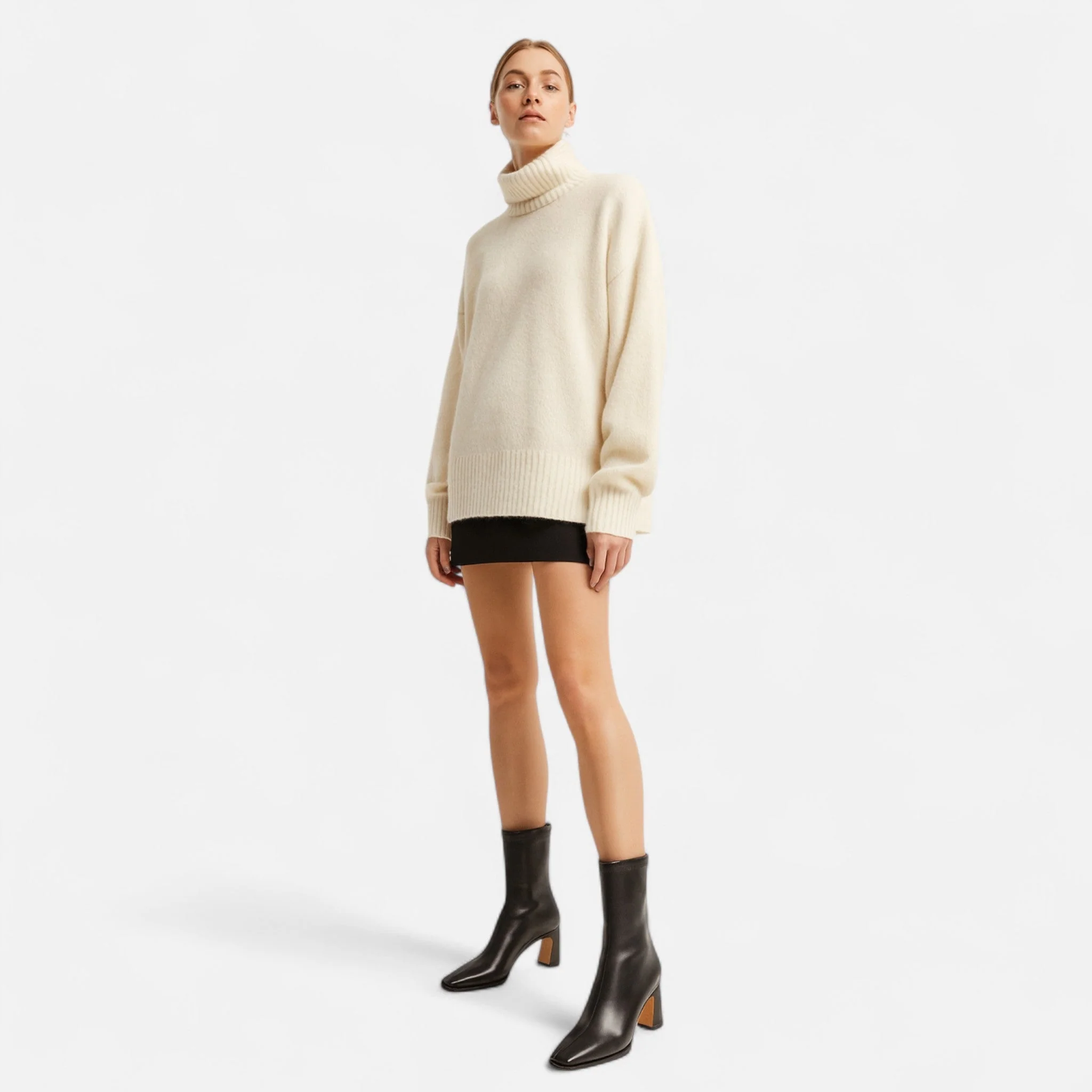 Square-Toe Sculptural Boot - Image 6